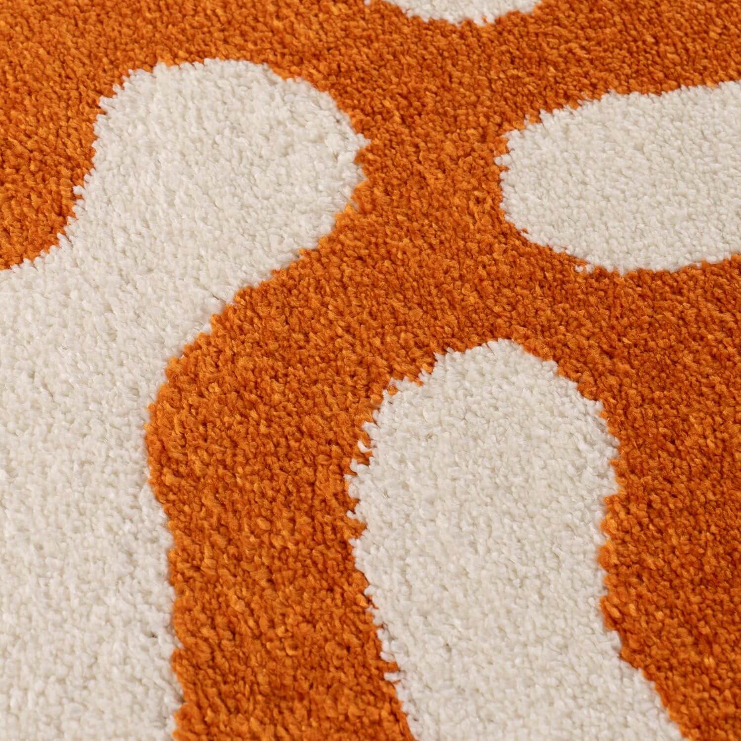 Joli Doodle Orange & White Rug - Image 3