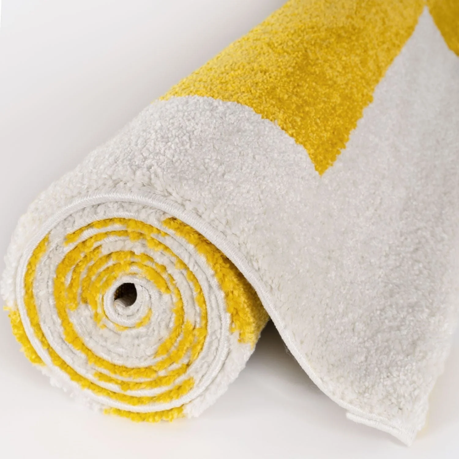 Joli Geometric Yellow & White Rug - Image 6