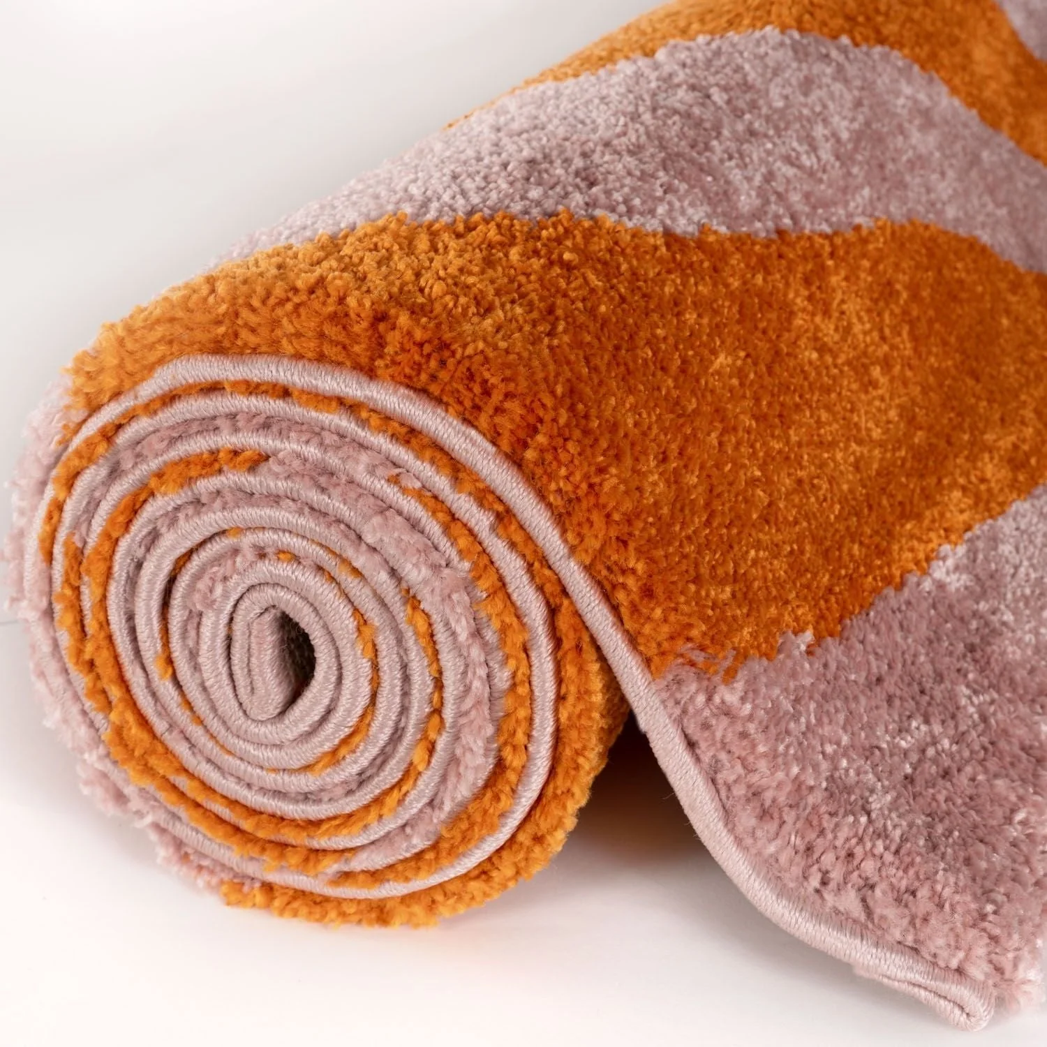 Joli Striped Orange & Pink Rug - Image 6