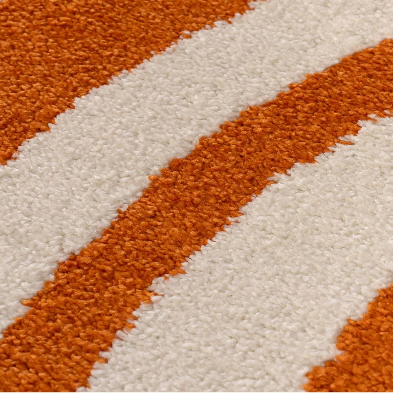 Joli Striped Orange & White Rug - Image 3