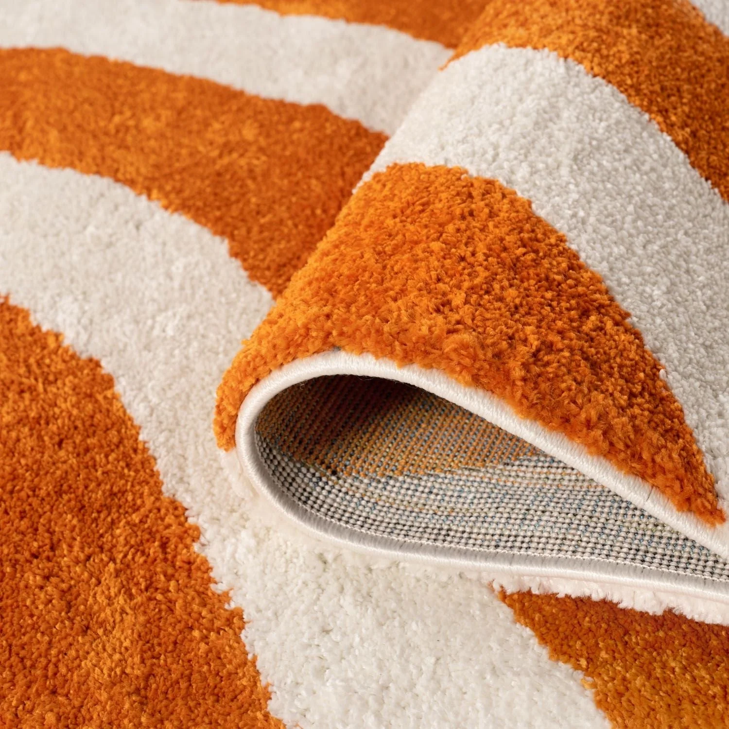 Joli Wave Orange & White Rug - Image 4