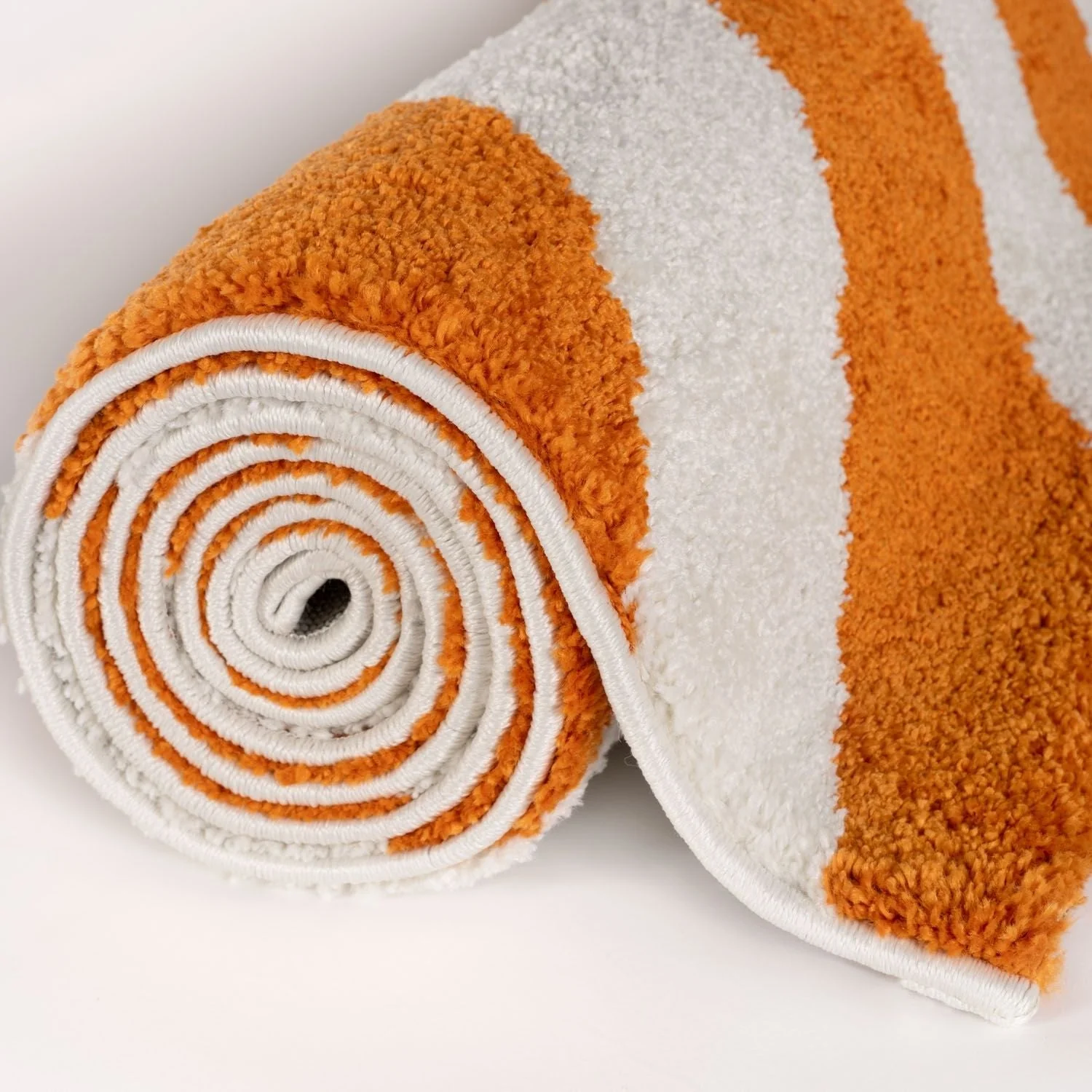 Joli Wave Orange & White Rug - Image 6