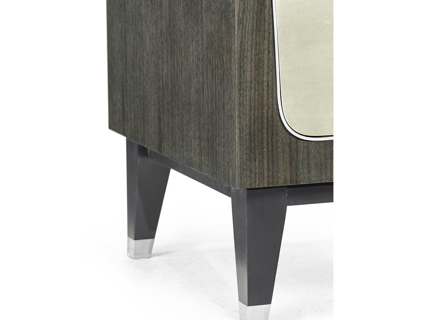 Jonathan Charles Bedside Cabinet in Dark Grey Walnut - Image 5
