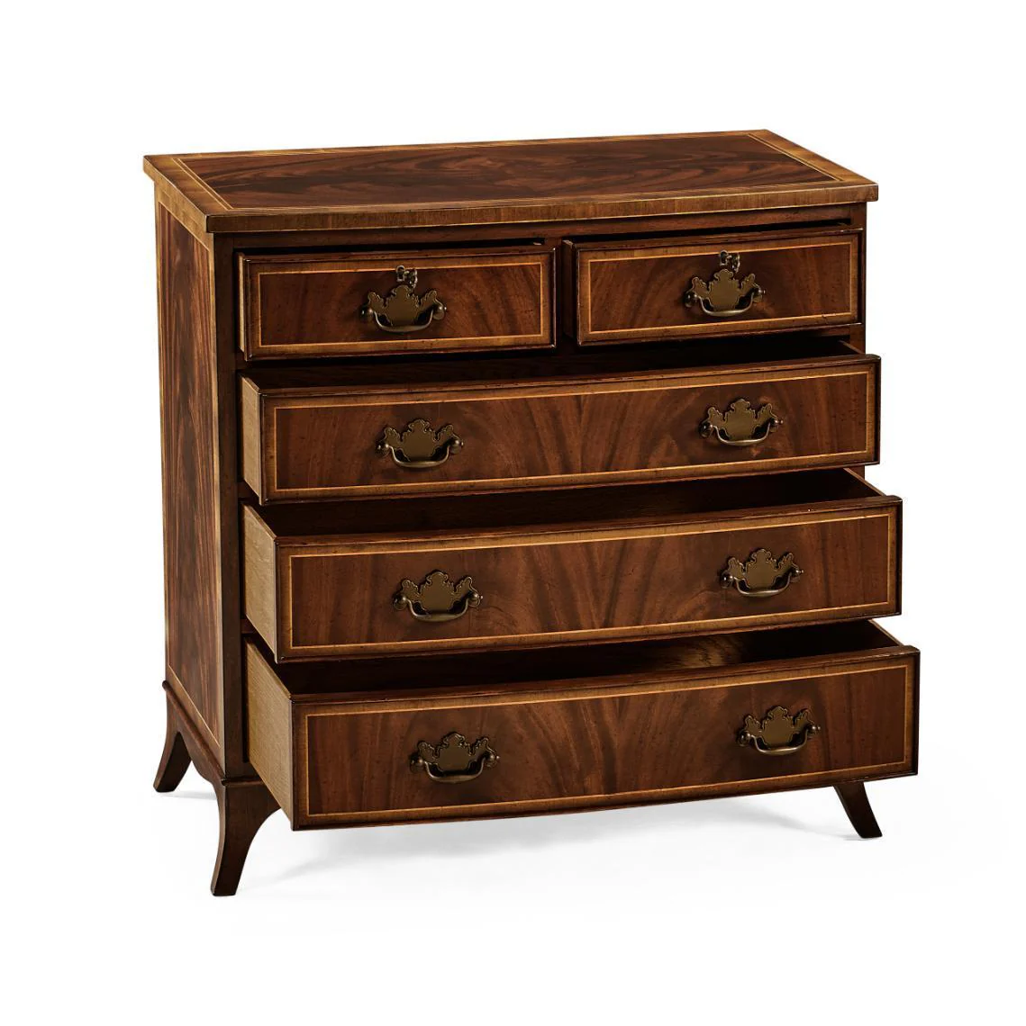 Jonathan Charles Bedside Chest of Drawers Georgian - Image 2