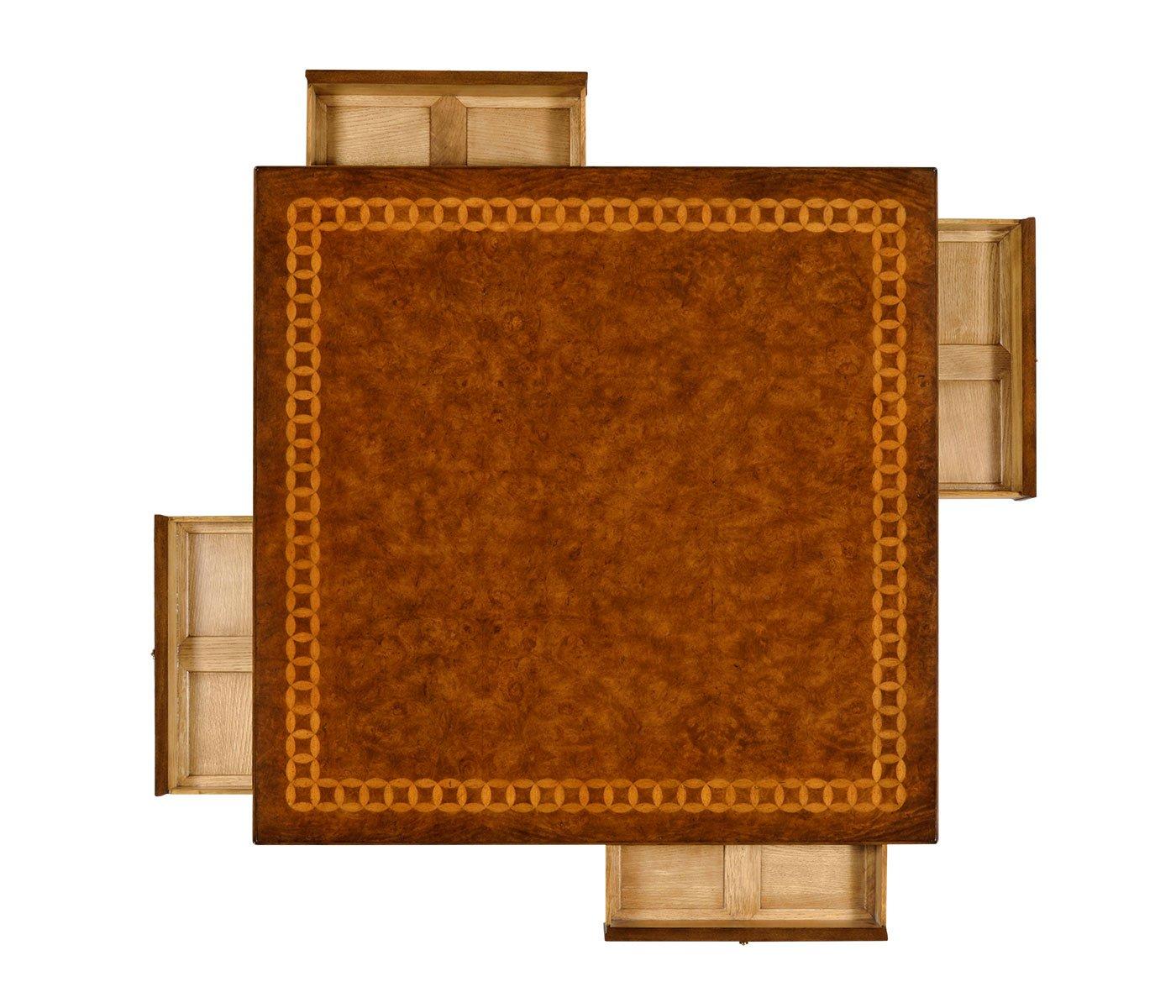 Jonathan Charles Circle Inlay Square Coffee Table - Image 2
