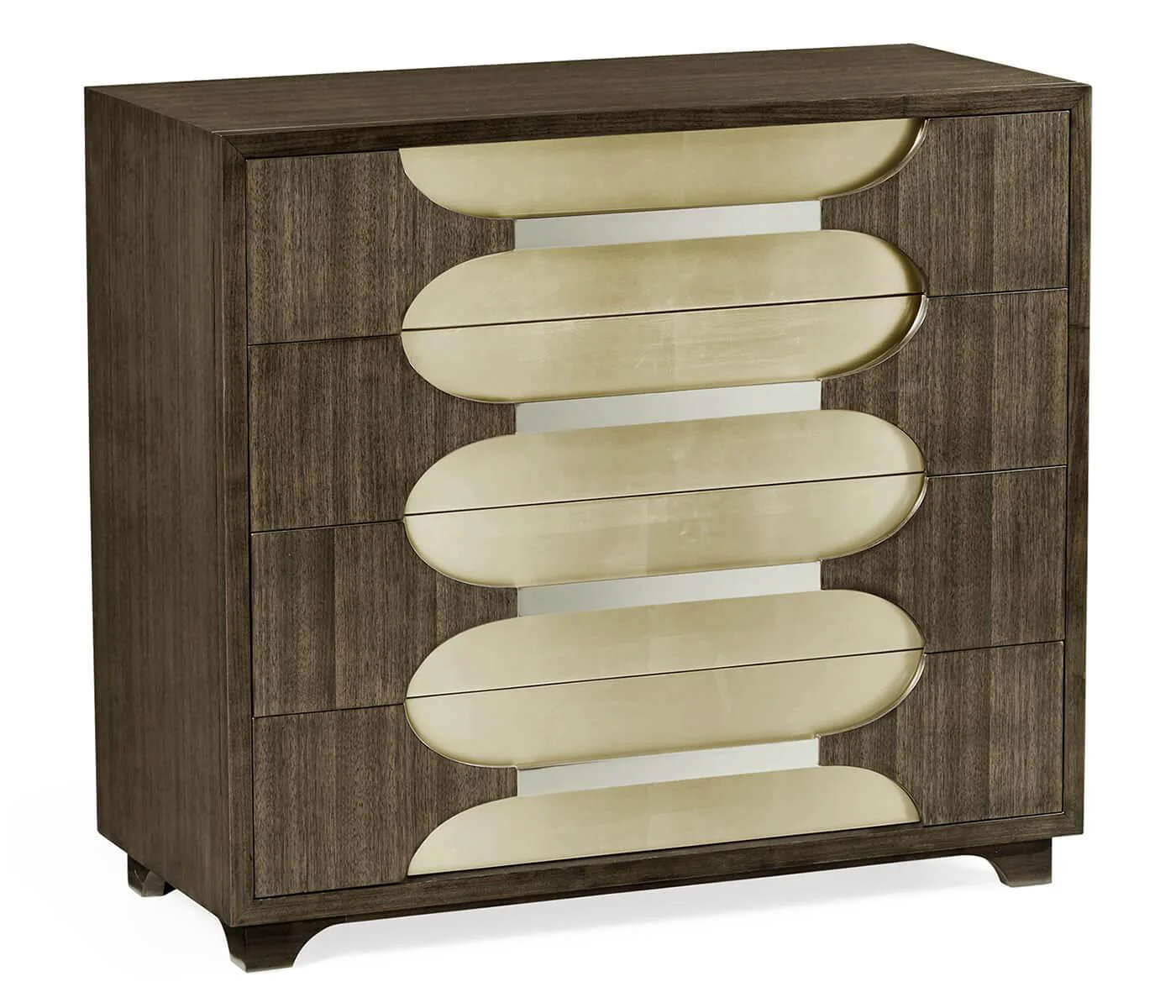 Jonathan Charles Dark Grey Walnut Chest of Drawers