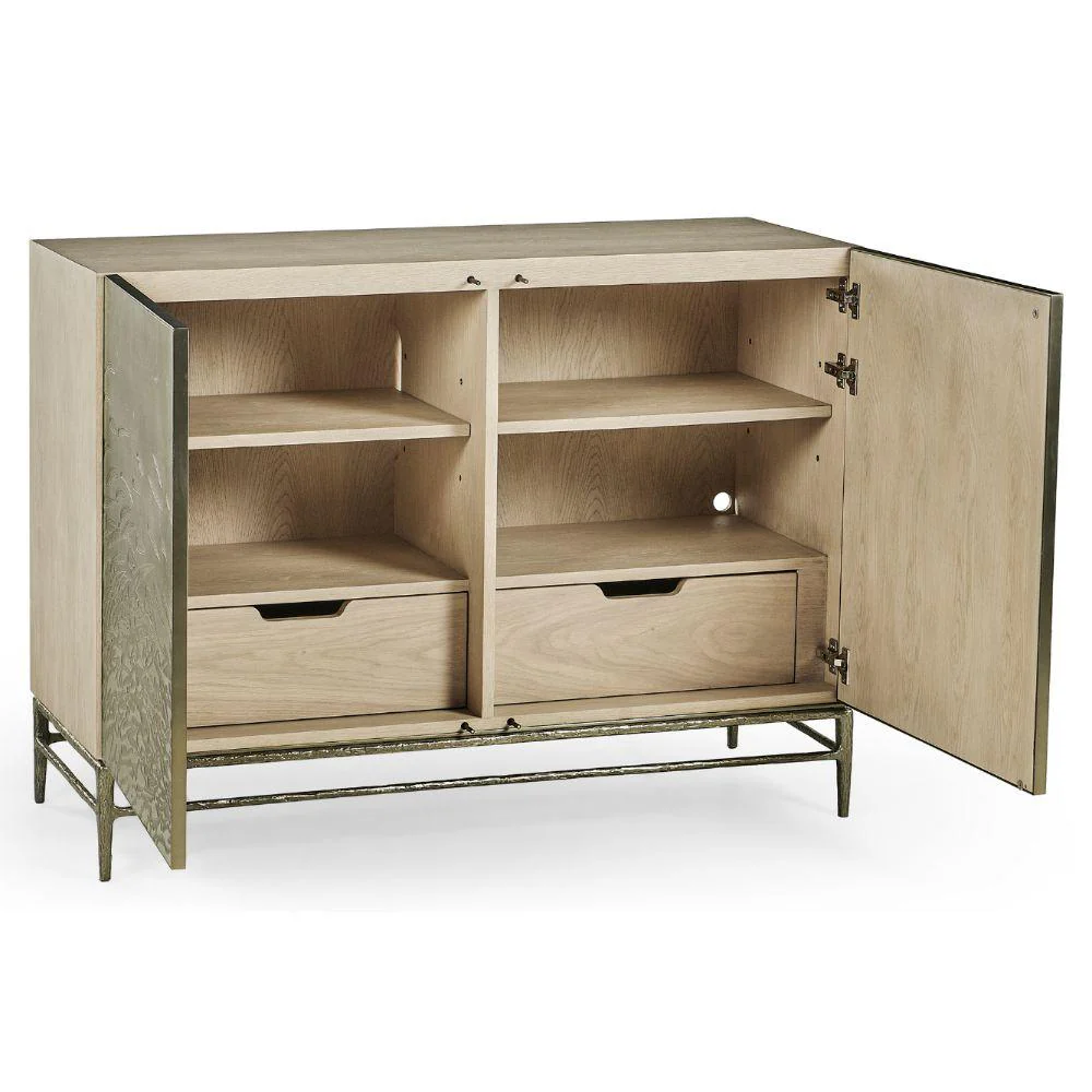 Jonathan Charles Diel Acid Etched 2 Door Cabinet - Image 2