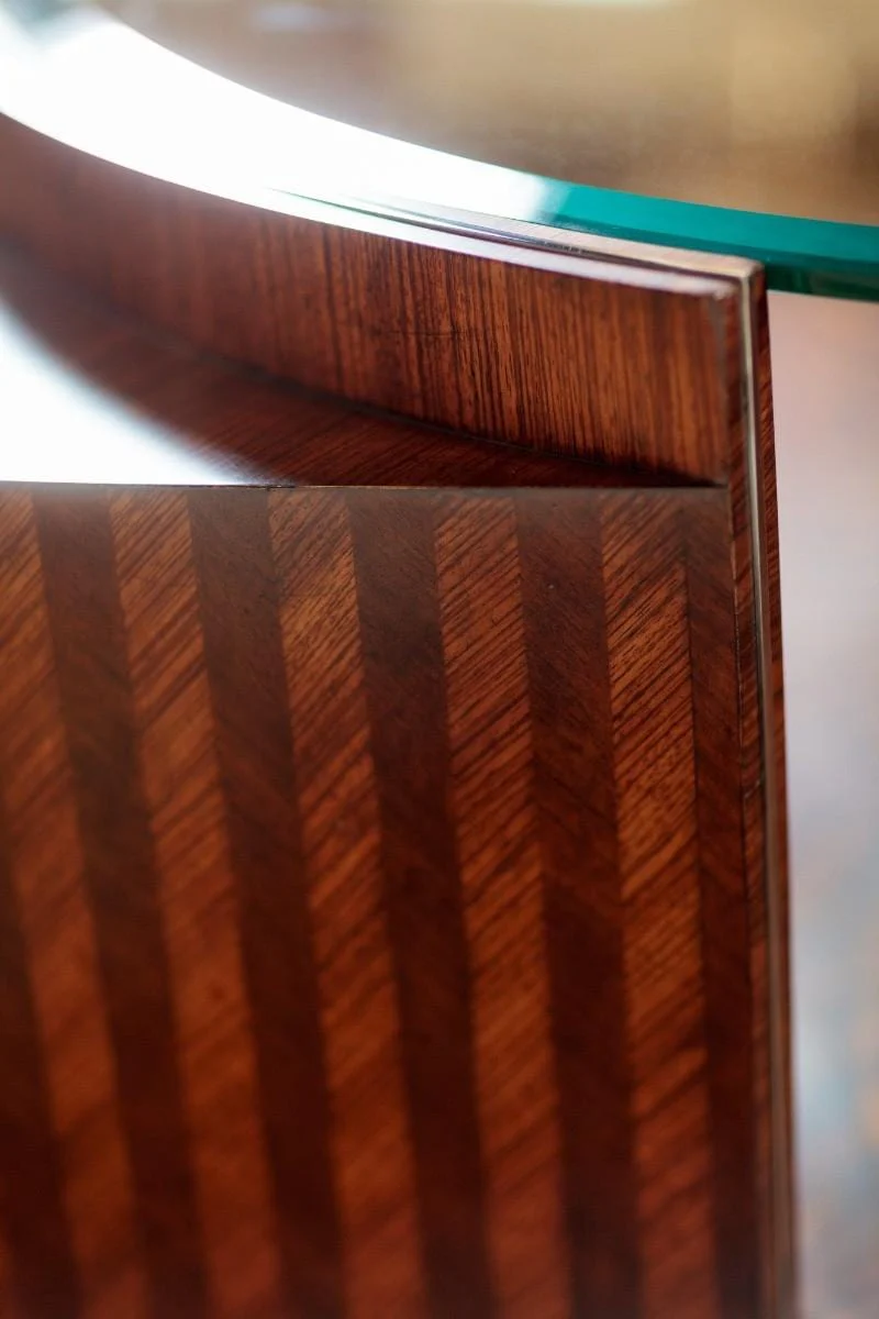 Jonathan Charles Feather Inlay Coffee Table - Image 3