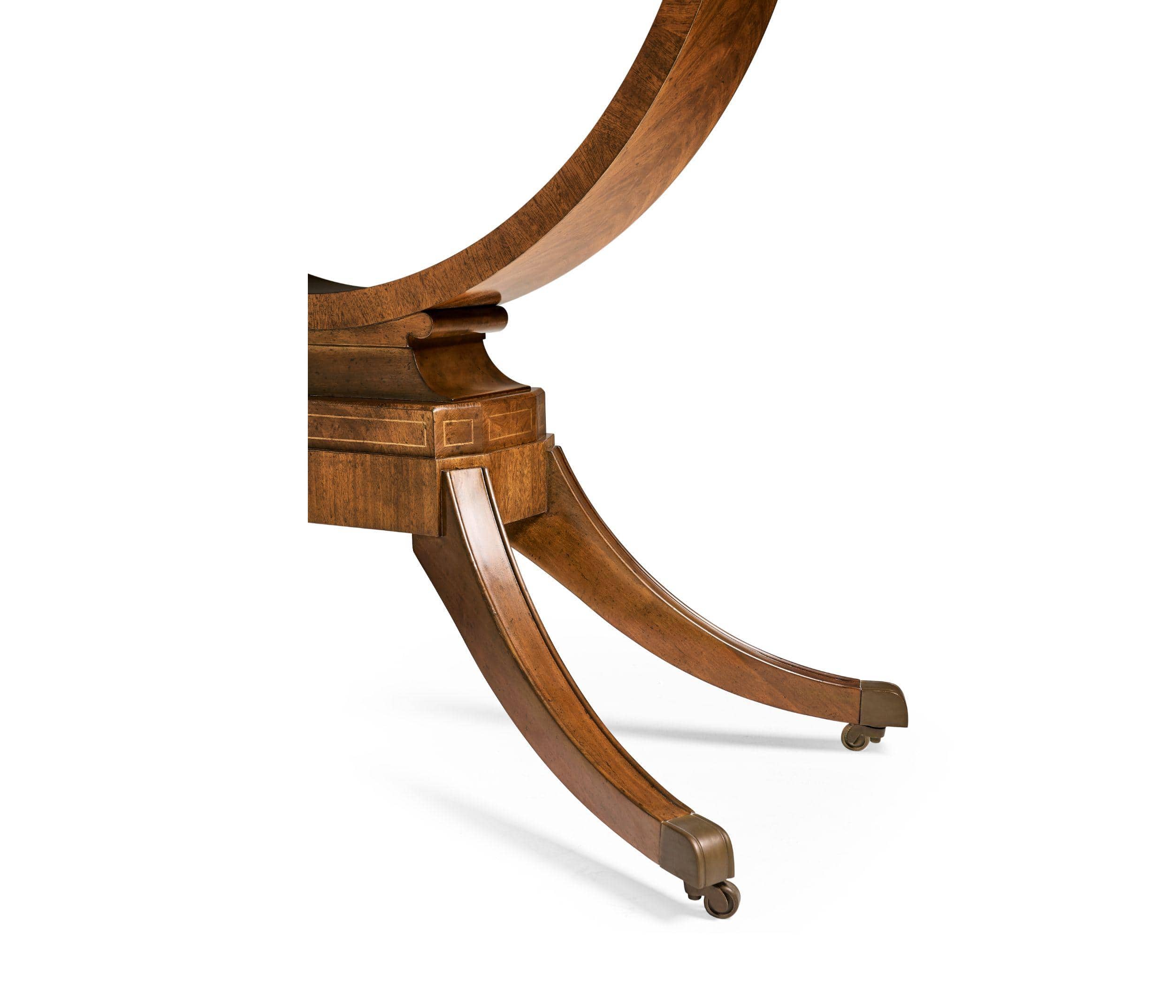 Jonathan Charles Large Console Table Biedermeier on Castors - Image 7