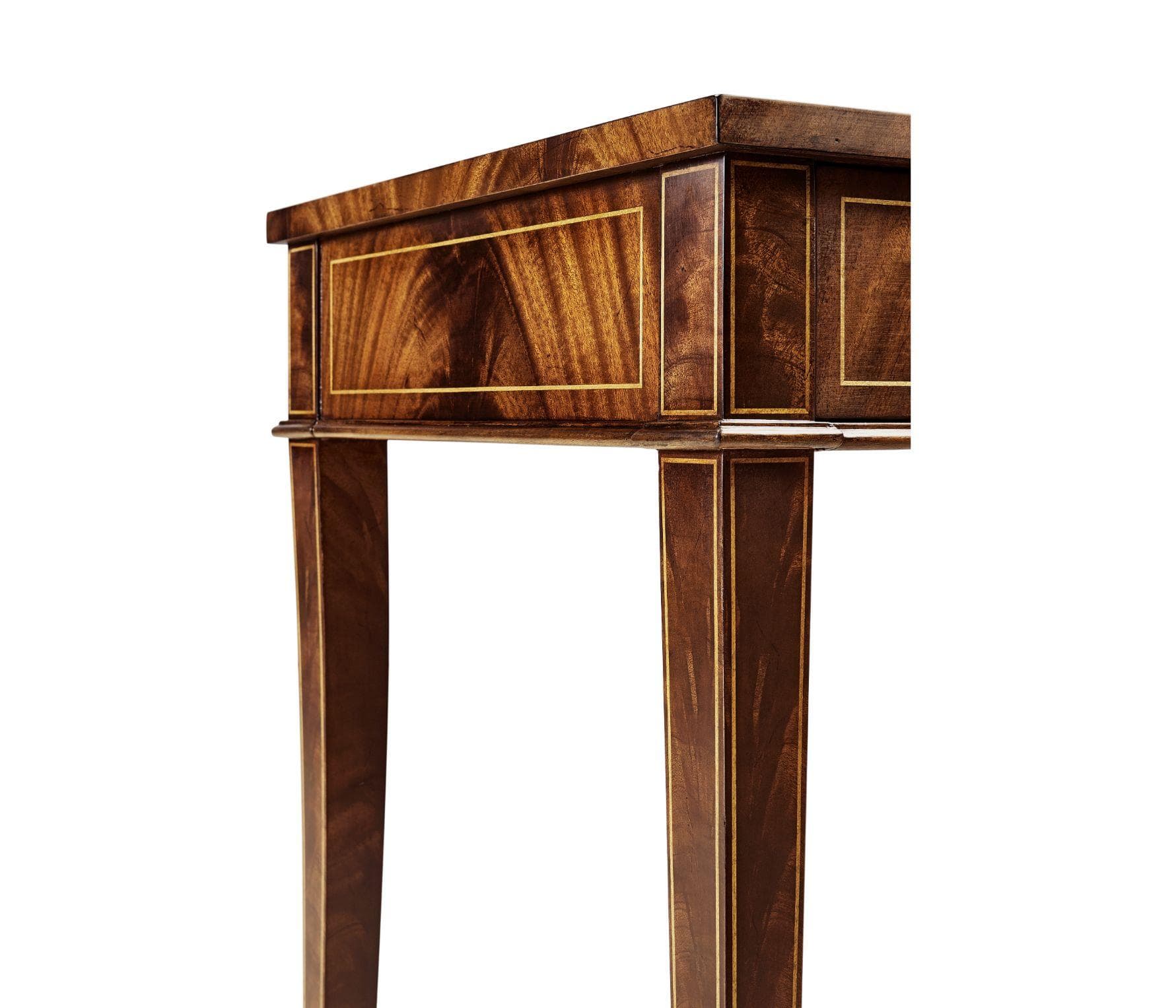Jonathan Charles Narrow Desk with Three Drawers Georgian - Image 6