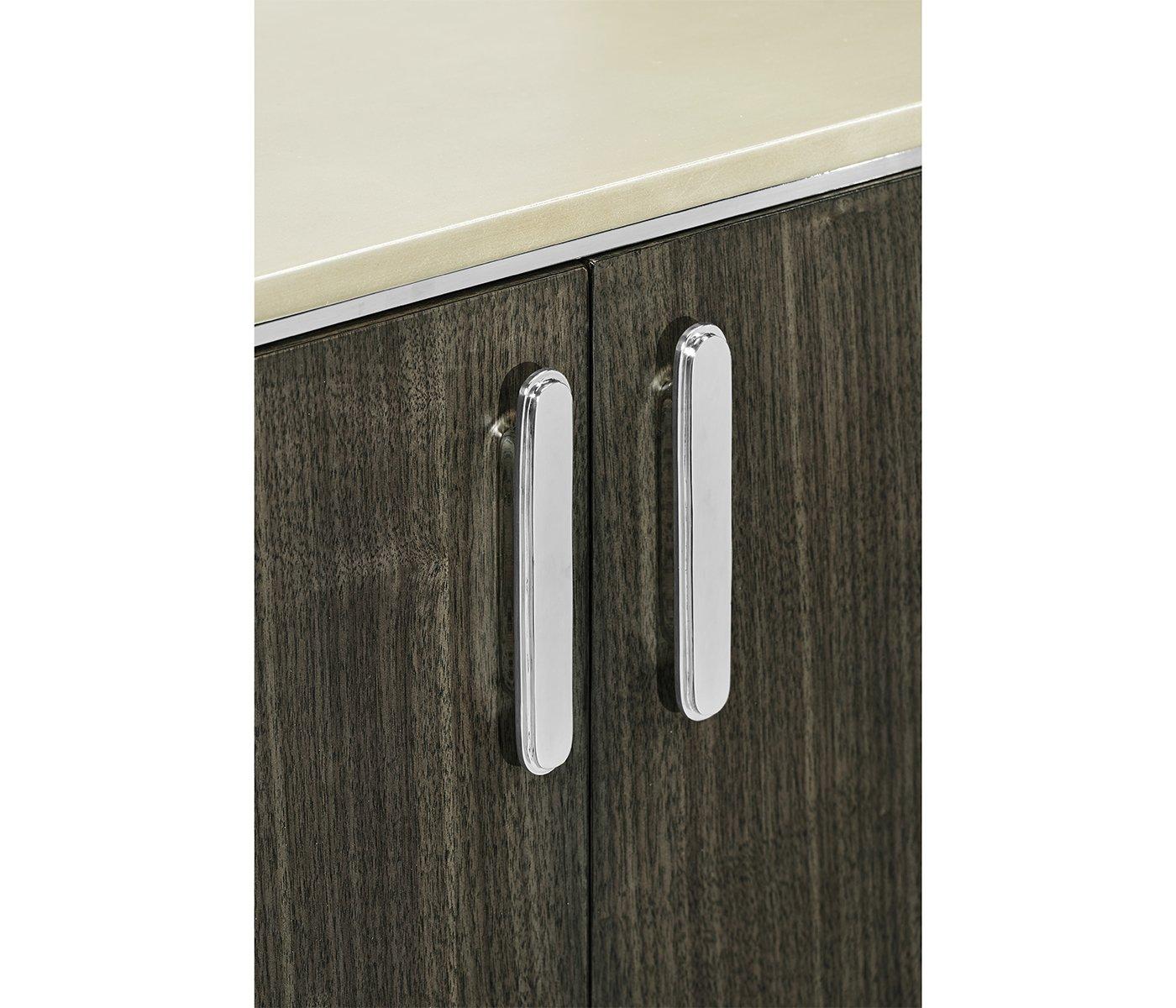 Jonathan Charles Oval Sideboard in Dark Grey Walnut - Image 3
