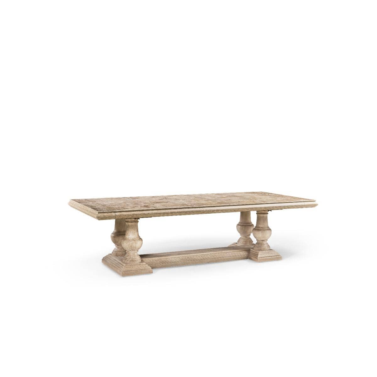 Jonathan Charles Refectory Dining Table Eclectic in Limed Acacia