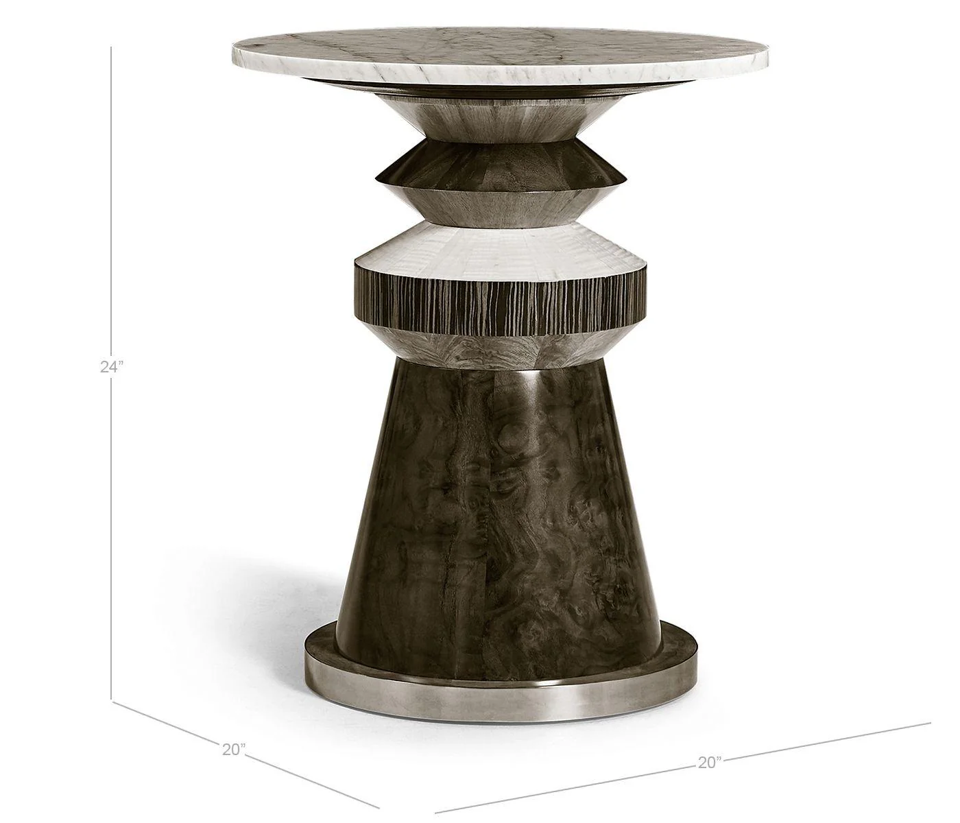 Jonathan Charles Rook Round Accent Table - Image 6