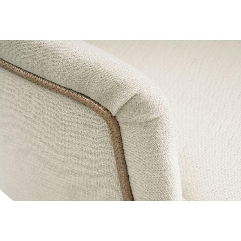 Jonathan Charles Shoal Linen Upholstered Dining Chair with Arms - Image 10