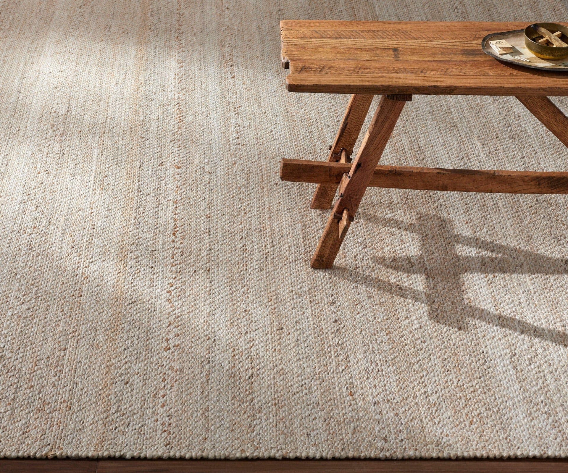 Abby Hand Woven Neutral Rug 305 x 244 cm - Image 3