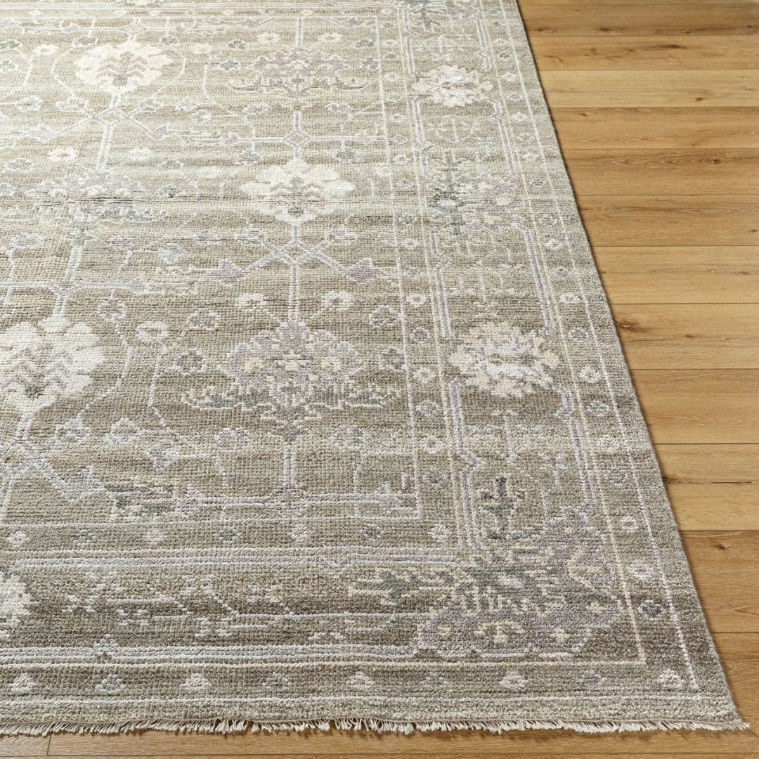 Almeria Hand Knotted Neutral Rug 274 x 183 cm - Image 3
