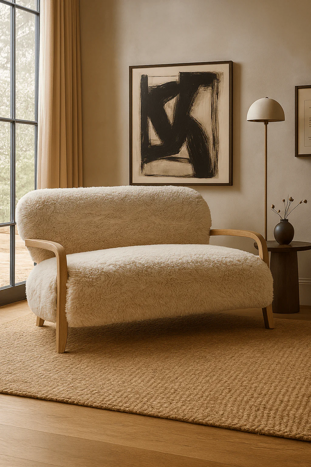 Baaab Sofa in Faux Sheepskin - Image 3
