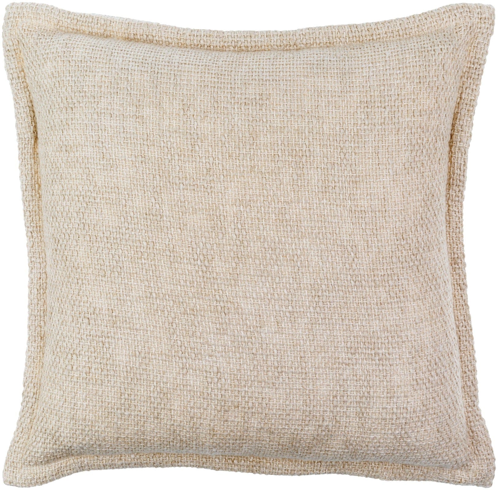 Bowen Woven Cushion in Beige - 51 x 51 cm