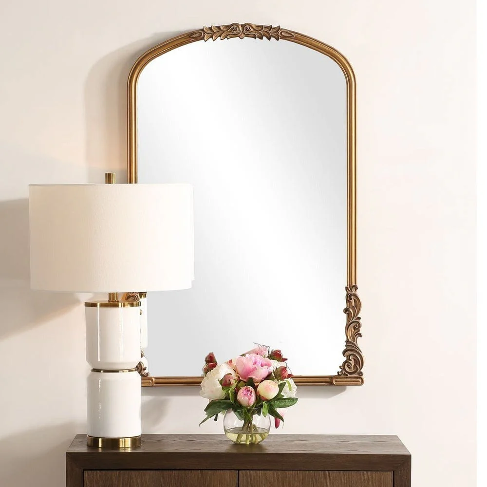 Edith Antique Gold Mirror - Image 3