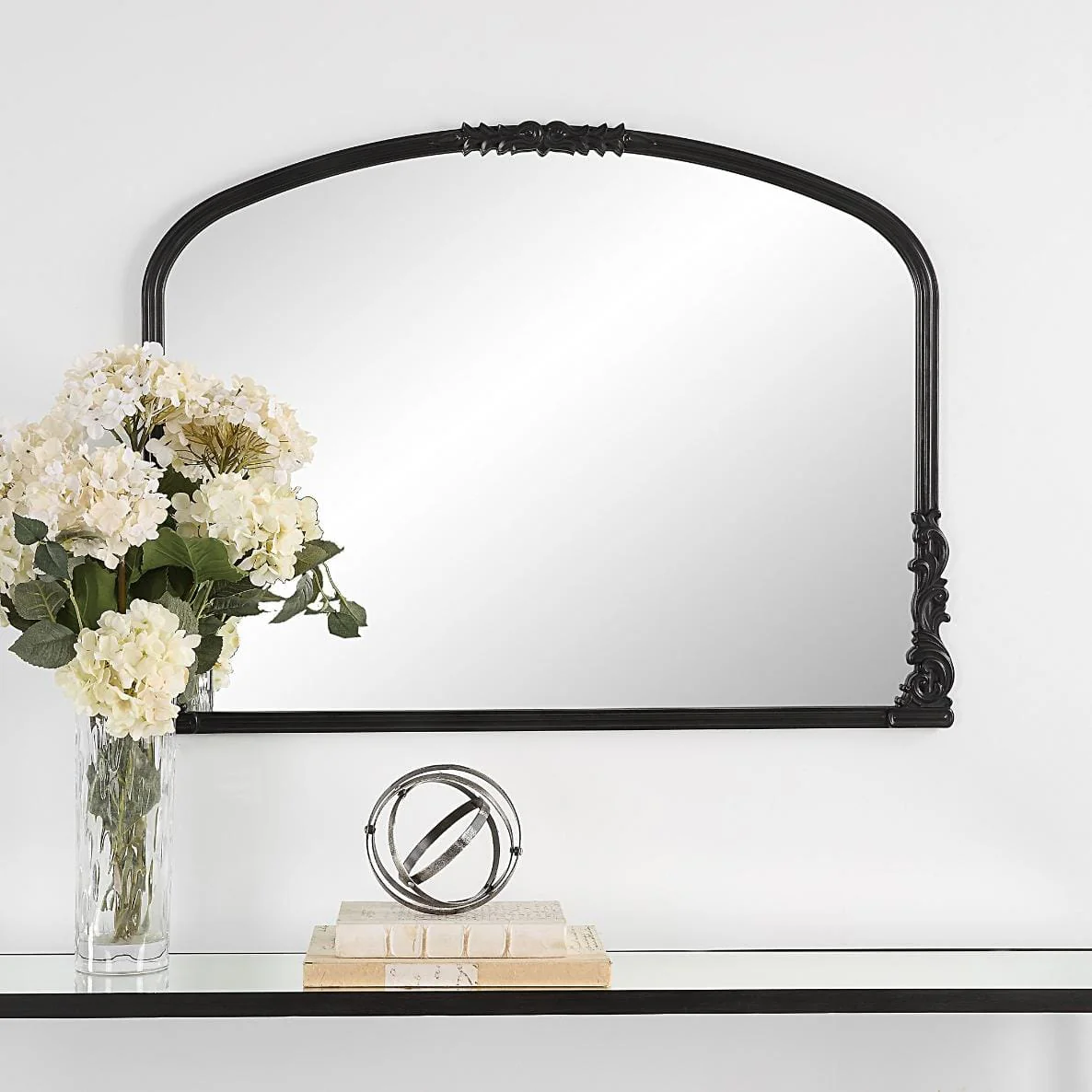 Edward Mantleplace Mirror Black - Image 2
