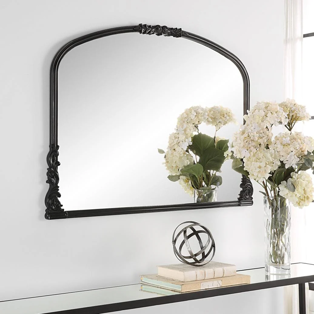 Edward Mantleplace Mirror Black - Image 3