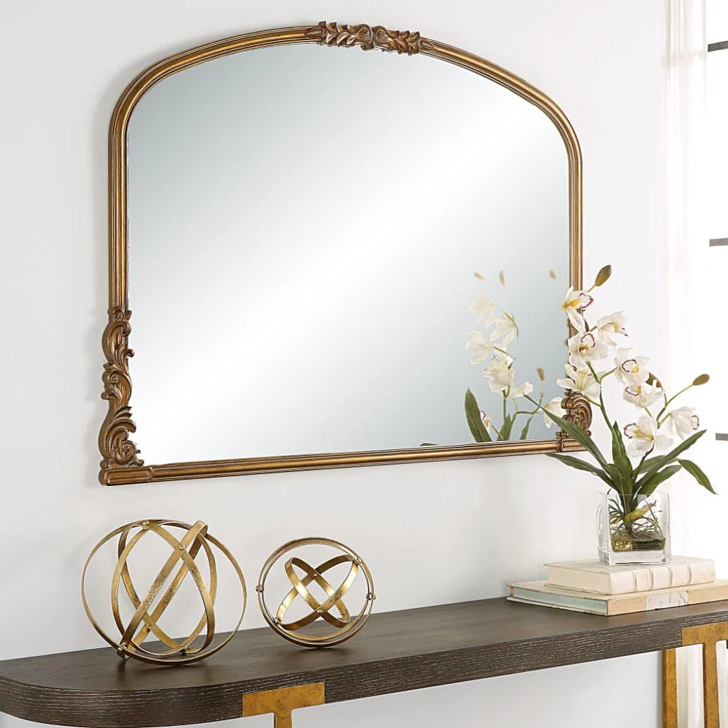 Edward Mantleplace Mirror Gold - Image 2