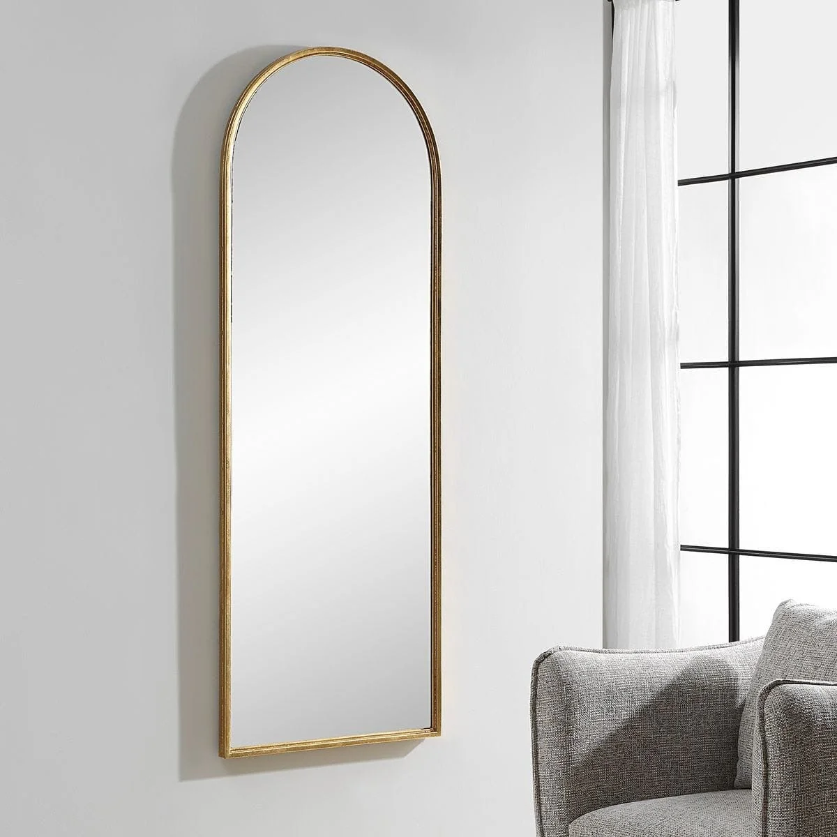 Florence Tall Mirror Gold - Image 3