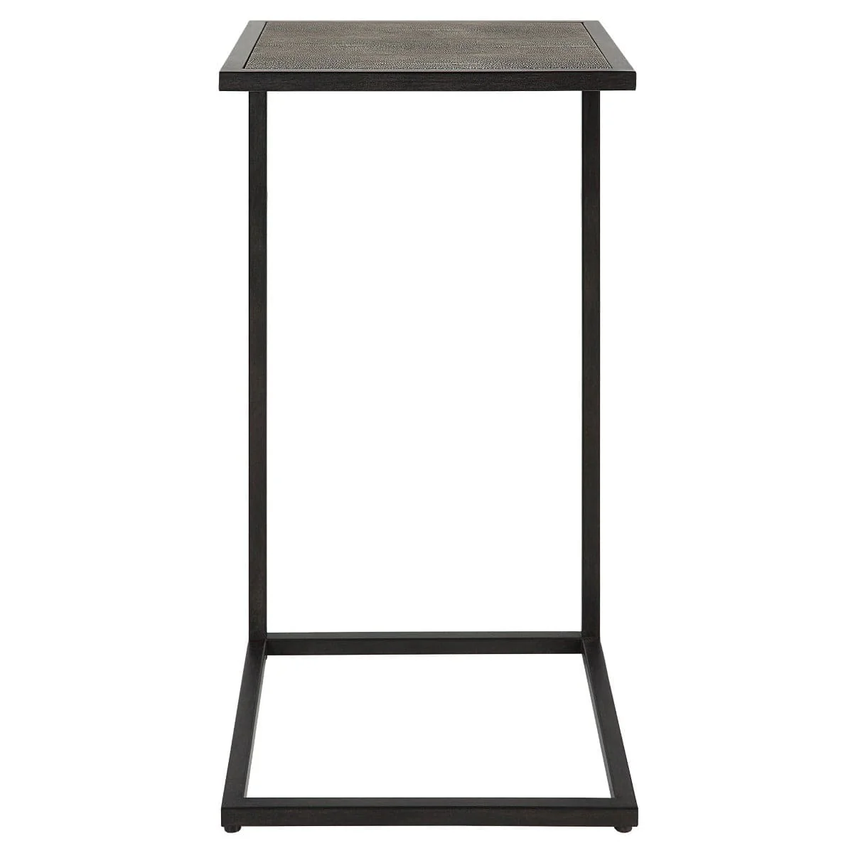 Grey Shagreen Top Side Table - Image 2