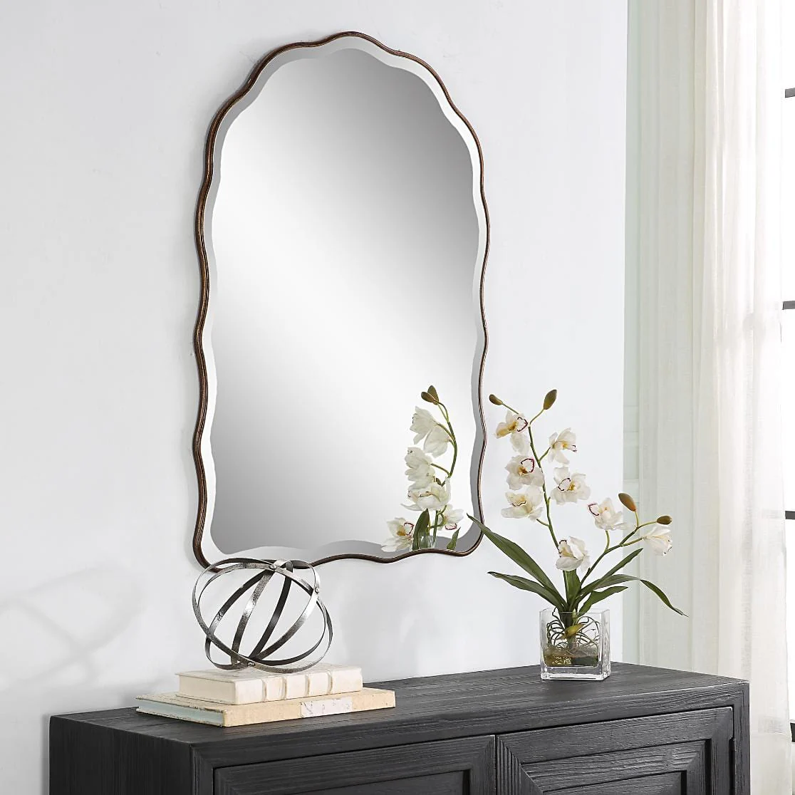 Irregular Mirror Antique Bronze - Image 3