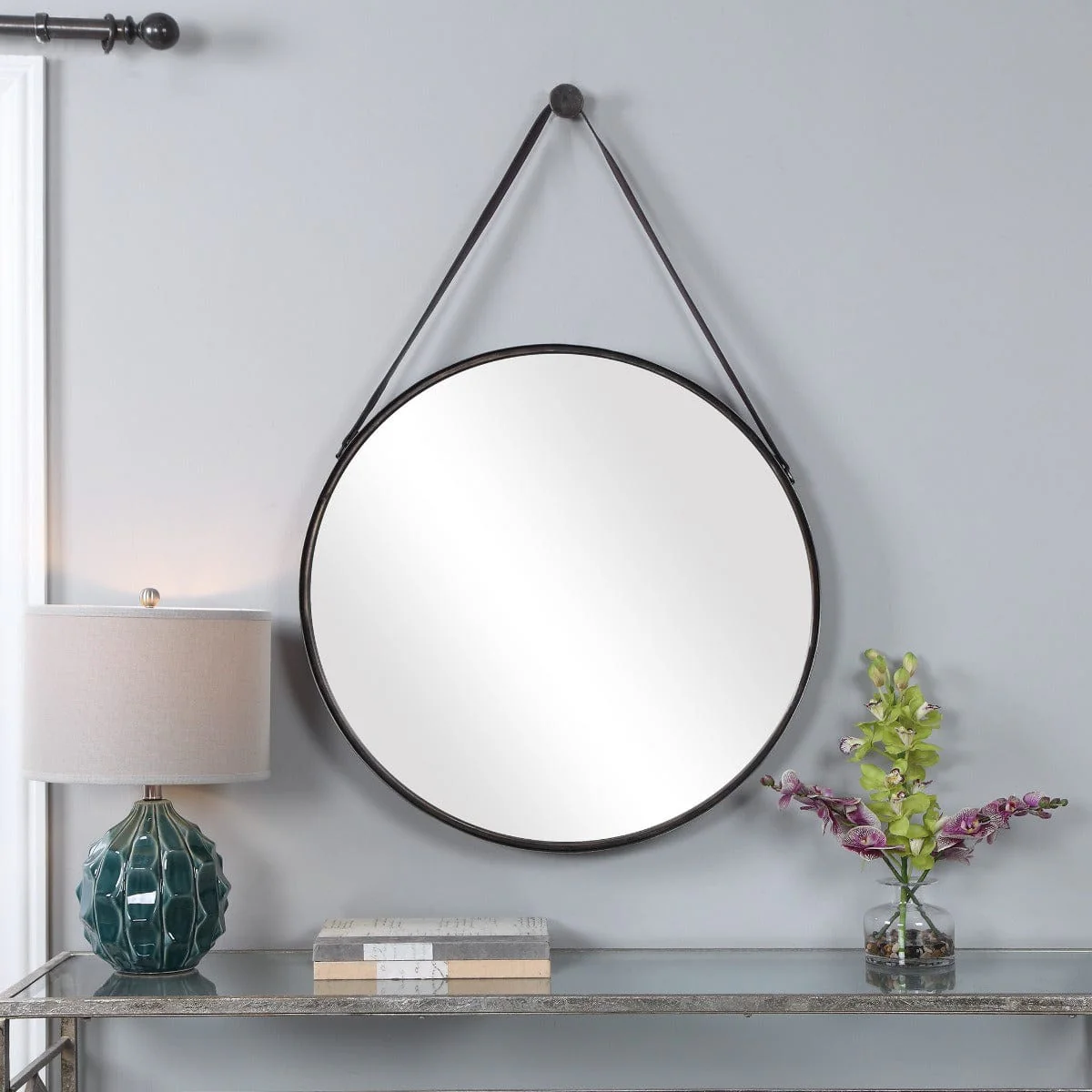 Lennon Hanging Mirror Antique Bronze - Image 2