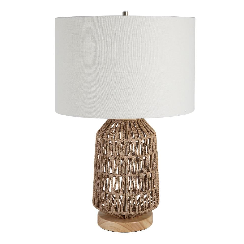 Natural Woven Table Lamp