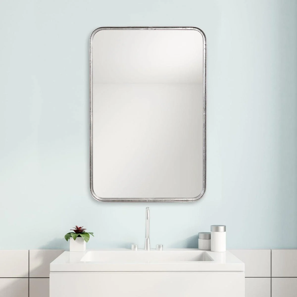 Noah Mirror Silver Leaf - Image 2
