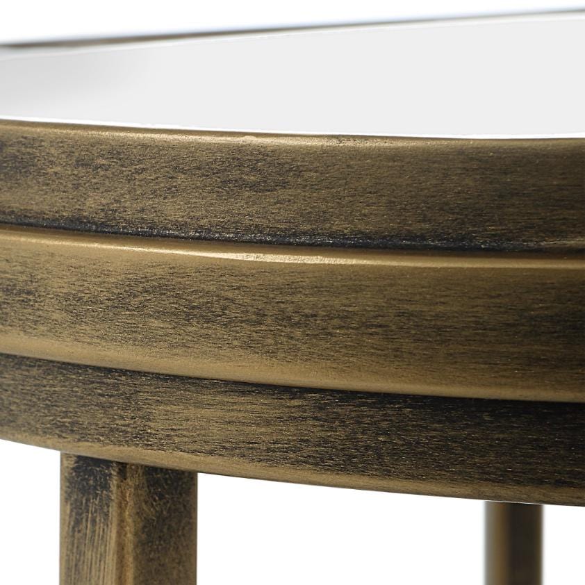 Occular Nesting Side Tables Brushed Gold - Image 3