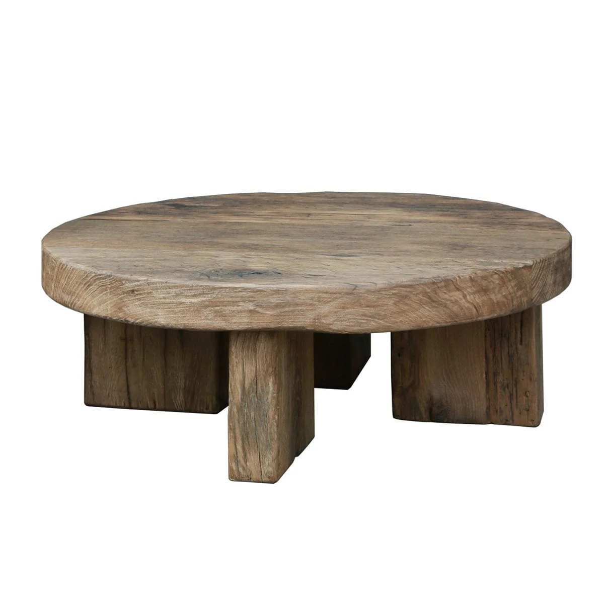 Reclaimed Oak Coffee Table Round