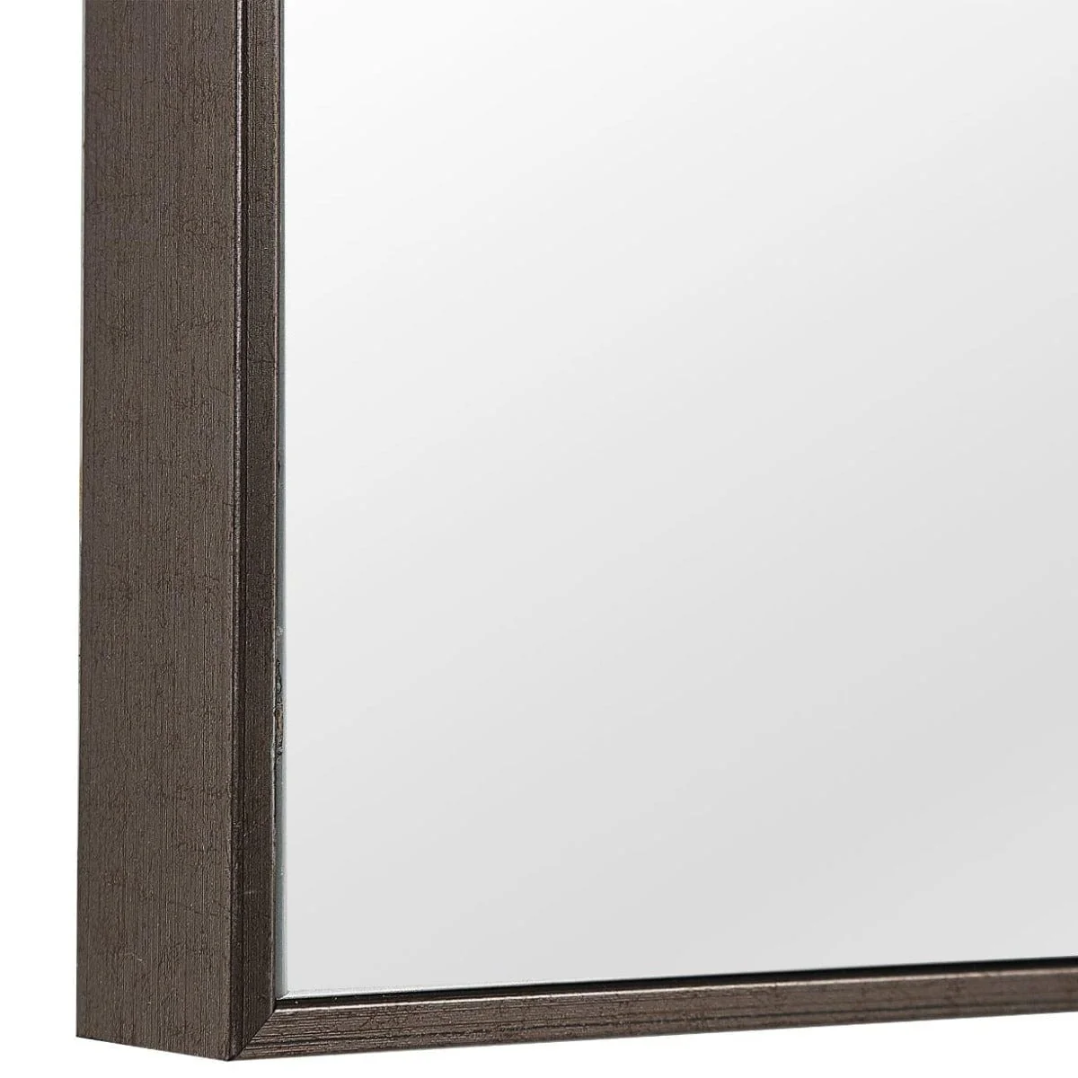 Simple Slim Frame Mirror Gunmetal Grey - Image 5