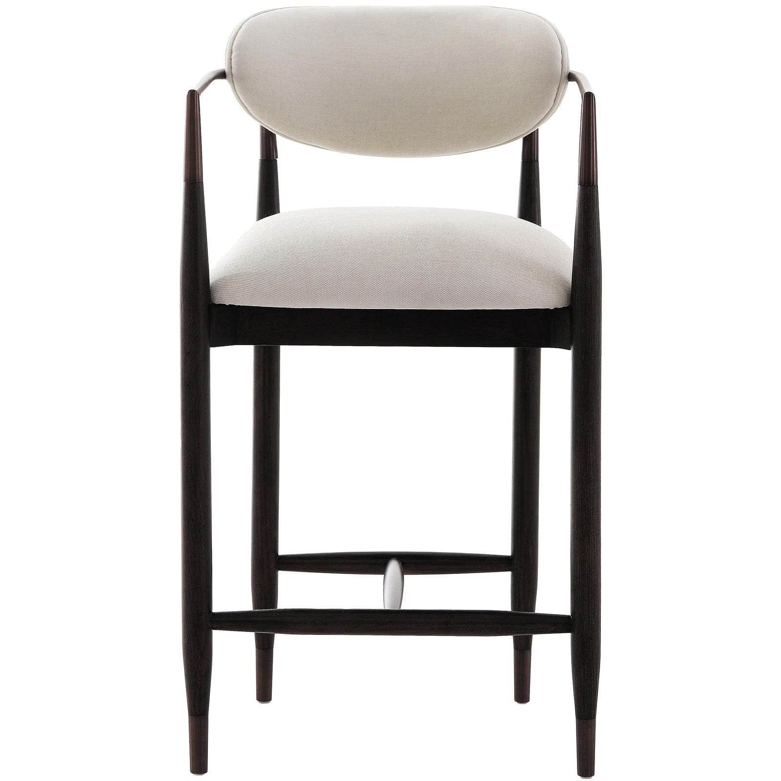 Soho Counter Stool in Walnut and Bronze - Image 2