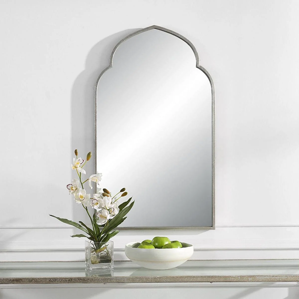 Temple Mirror Silver Finish - Image 2