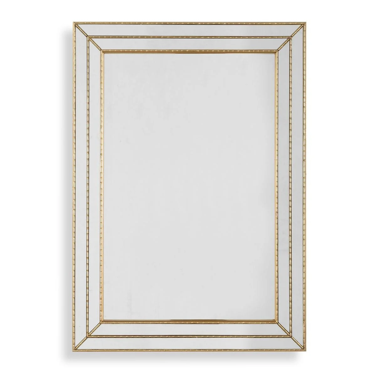 Triple Frame Mirror in Gold