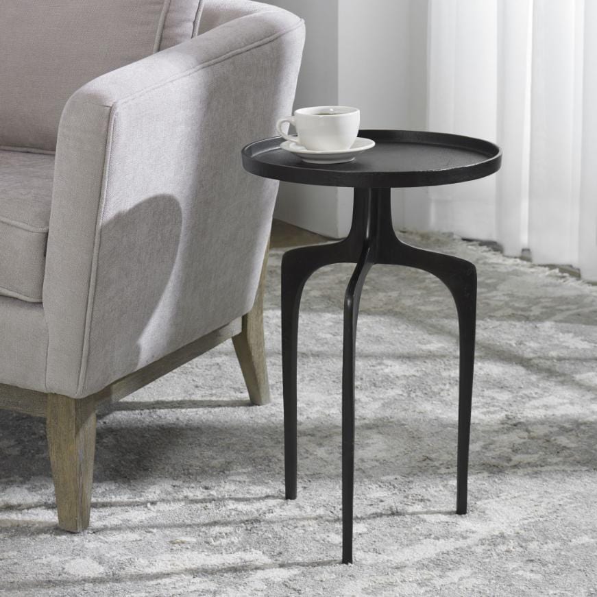 Tripod Side Table Black - Image 2