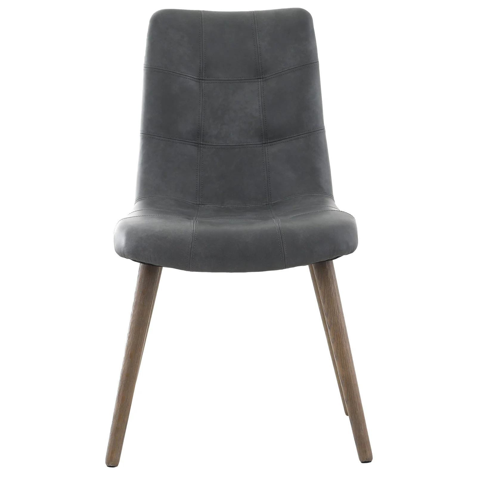 Winchcombe Dining Chair in Grey Leather - Image 3