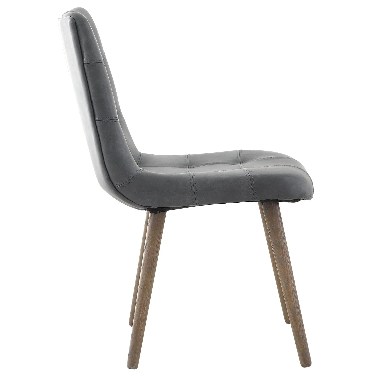 Winchcombe Dining Chair in Grey Leather - Image 4