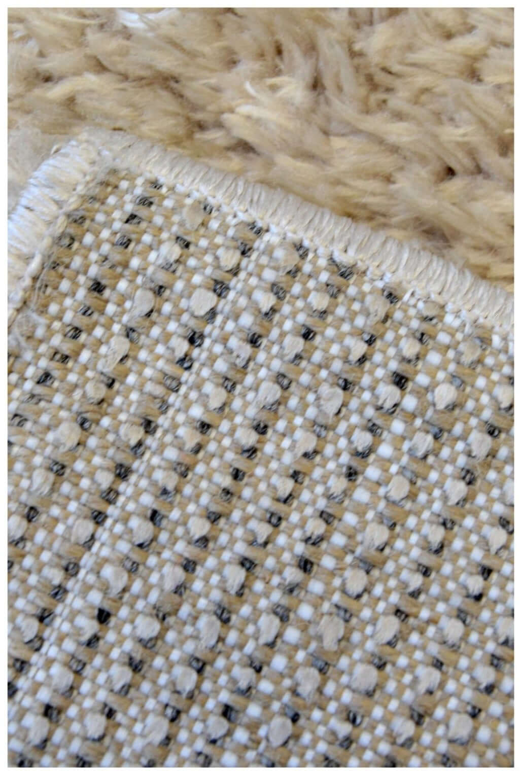 Lagom Natural Shaggy Rug - Image 4