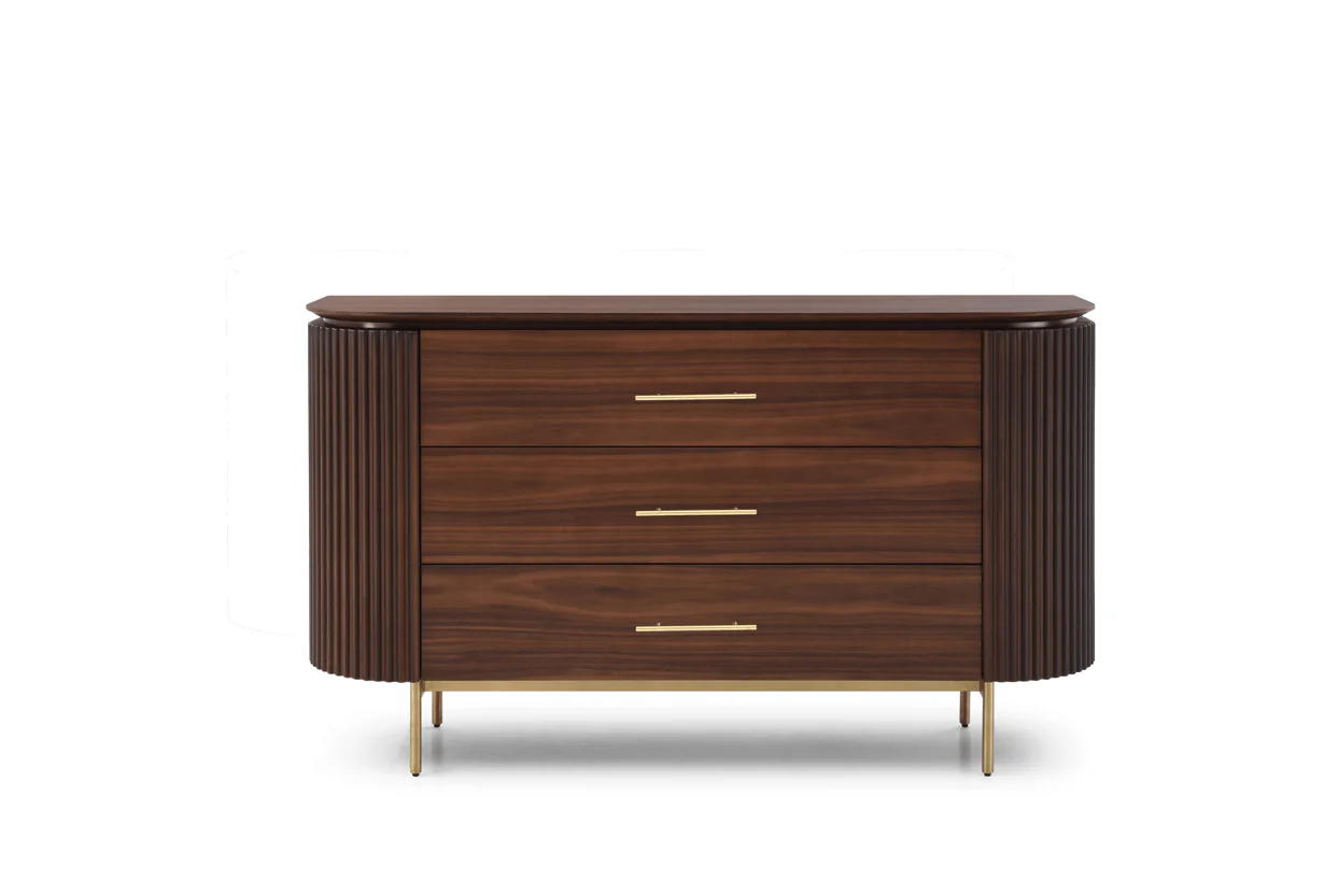 Lantine 3 Drawer Dresser - Dark Walnut - Image 2