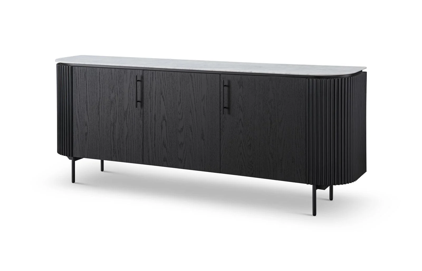 Lantine Marble Buffet - Black Oak - Image 3