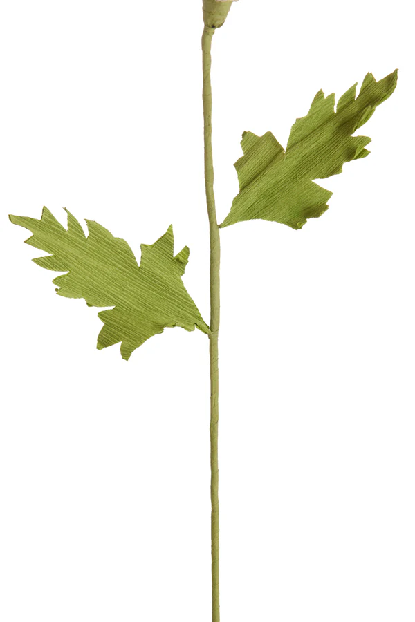 Artificial flower 15x15x57 cm CATO paper green+peach - Image 3