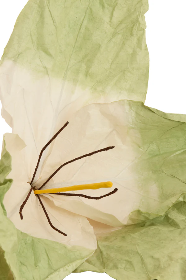 Artificial flower 32x32x120 cm LOEK paper green+light green - Image 2