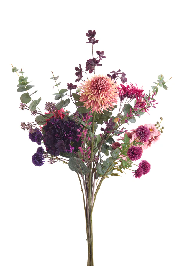 Artificial flower 91x18x10 cm CHRYSANTHEME eggplant - Image 4