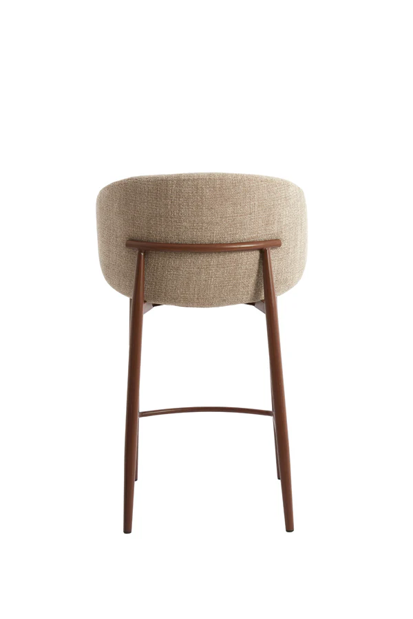 Bar chair 57x55x94 cm ALUKO light brown+brown - Image 2