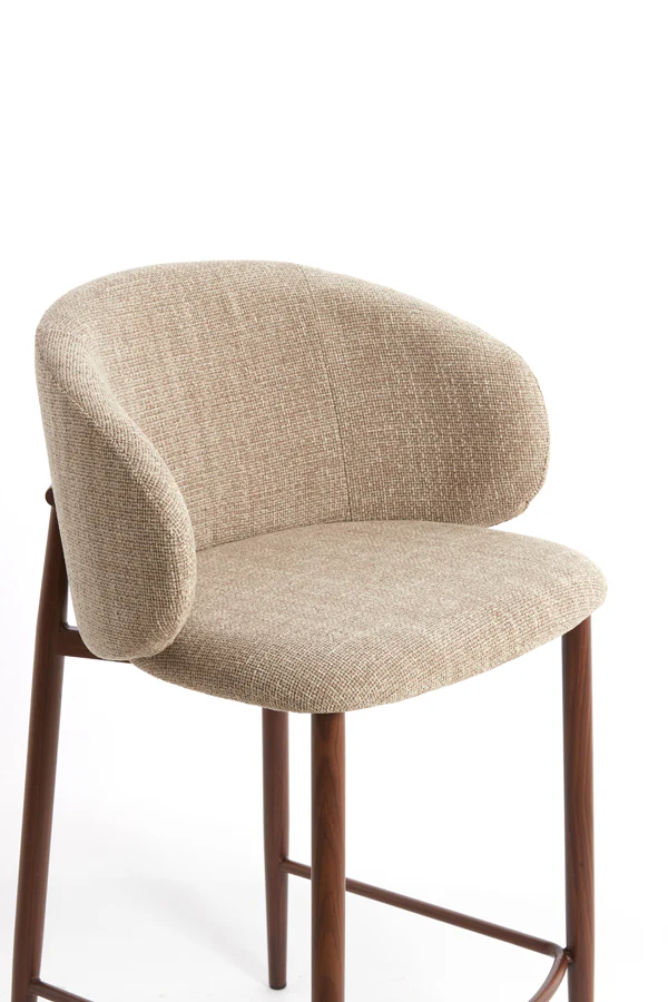 Bar chair 57x55x94 cm ALUKO light brown+brown - Image 6