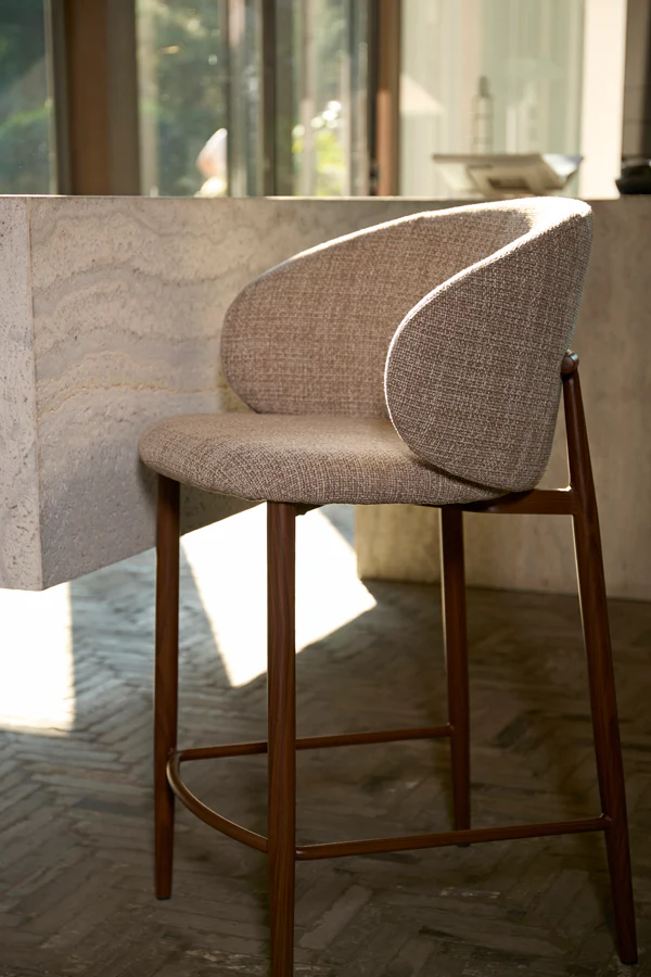 Bar chair 57x55x94 cm ALUKO light brown+brown - Image 8